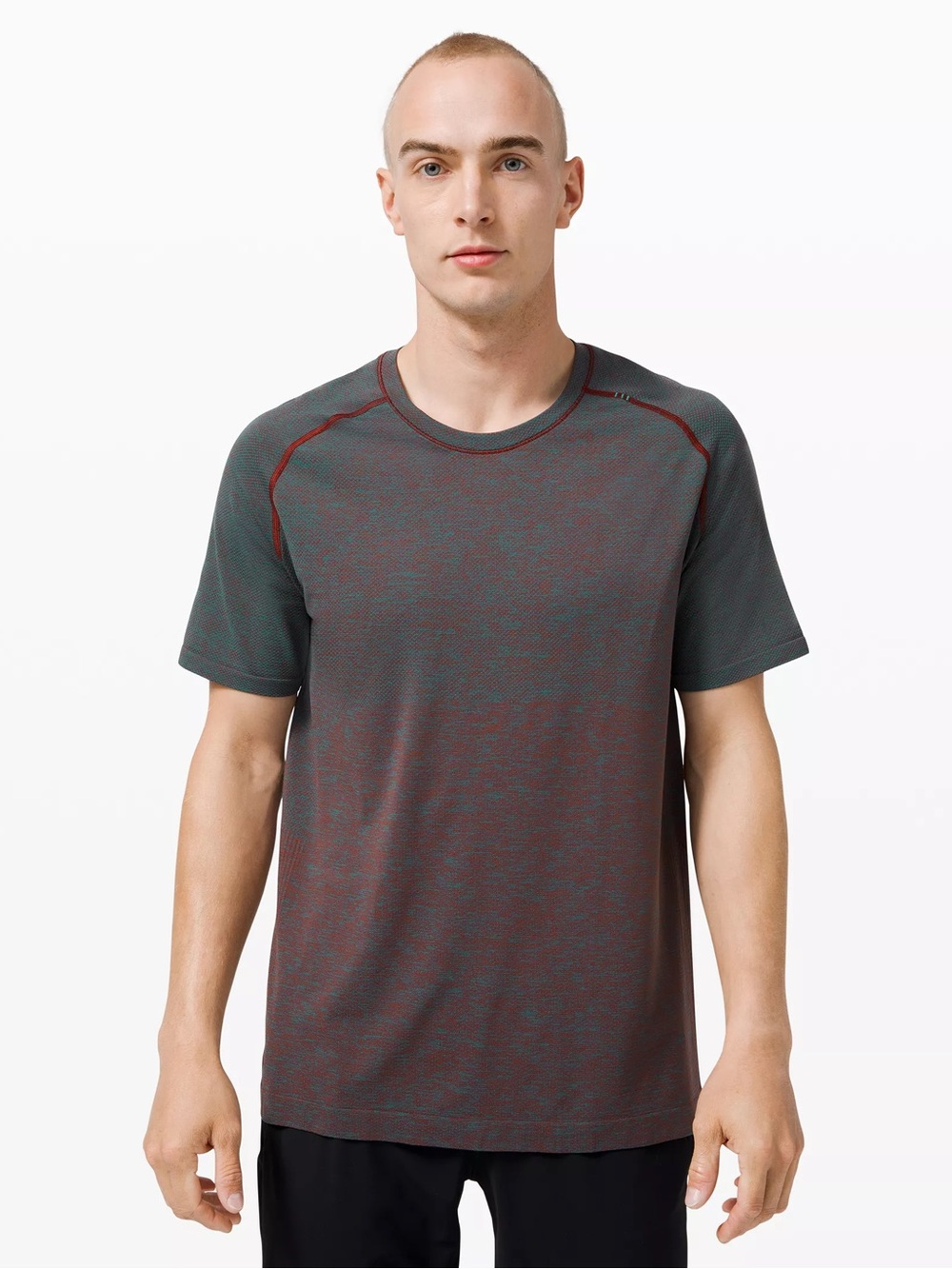 LULULEMON • Metal Vent Tech Short Sleeve 2.0 In Harmony/savannah medium blue red